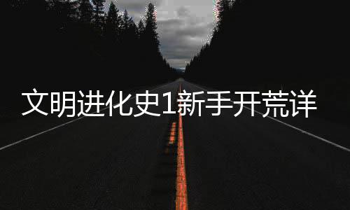 新手详细攻略文明开荒进化史1